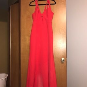 BCBG Red Dress - slit